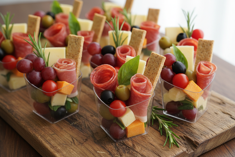 an image for media promotion of charcuterie cups